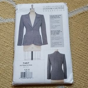 Vogue 7467 Claire Shaeffer’s Custom Couture Blazer